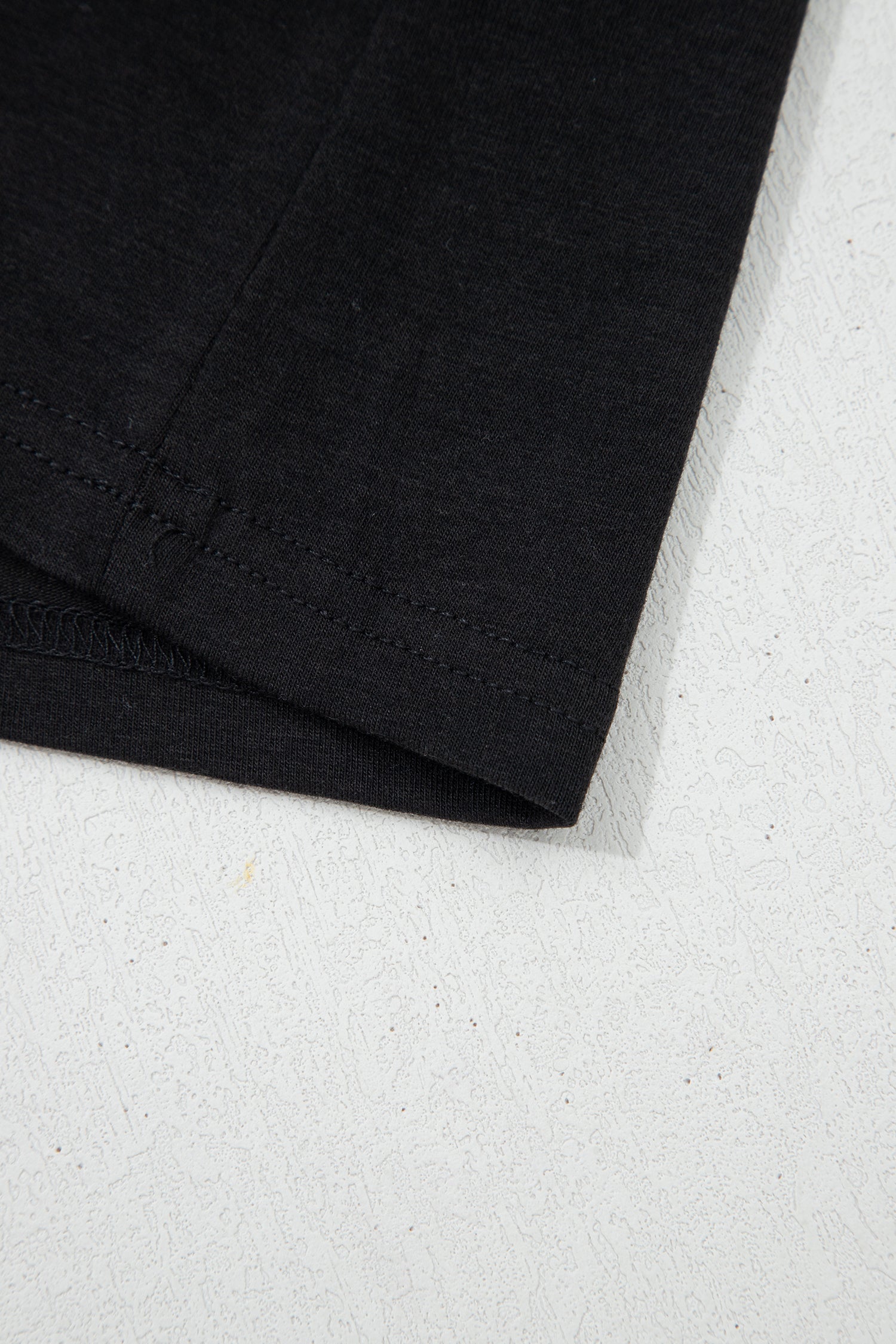 Black Plus Size Solid Color Bow Tie Peplum Tank Top